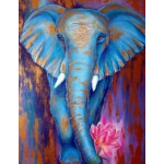 Mona Lisa diamond painting 40x30cm: olifant
